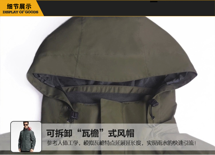 可拆卸风帽 可拆卸风帽